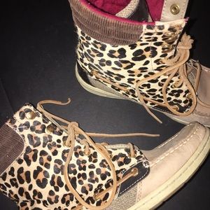 Sperry Cheetah Boots